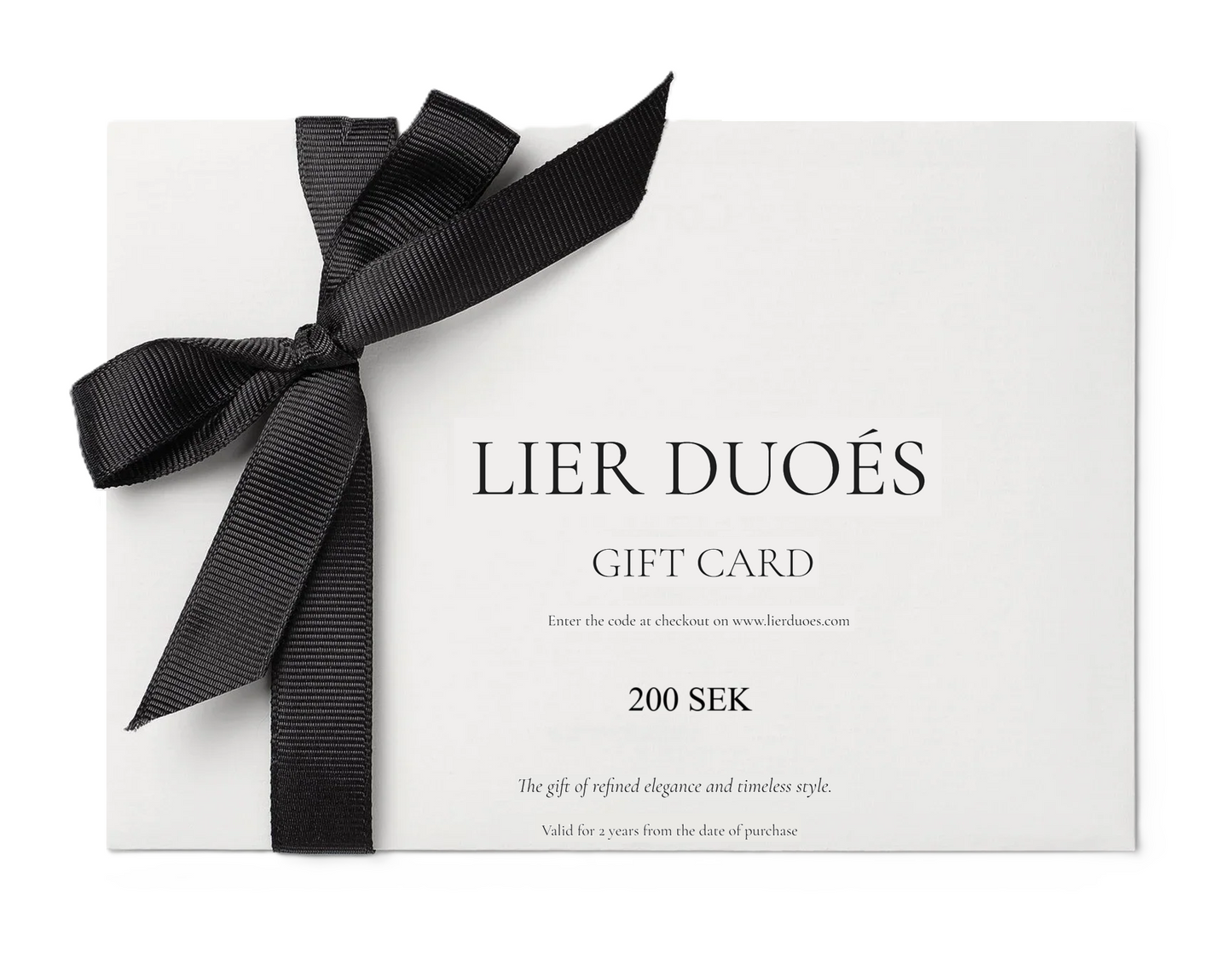 LIER DUOÉS presentkort